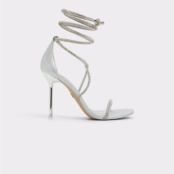 ALDO Silver Strappy Heels - Picture 3 of 15